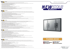 Handleiding NewStar PLASMA-W150 Muurbeugel