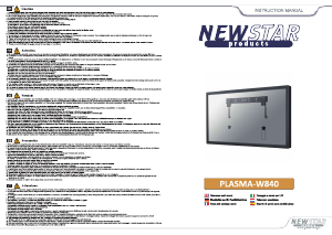 Mode d’emploi NewStar PLASMA-W840 Support mural