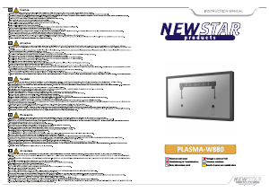 Mode d’emploi NewStar PLASMA-W880 Support mural