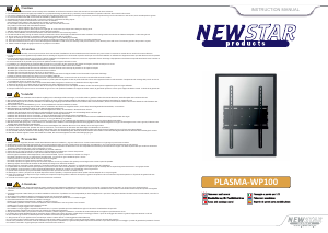 Bedienungsanleitung NewStar PLASMA-WP100 Wandhalterung