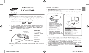 Hướng dẫn sử dụng Samsung SSG-5100GB Kính xem 3D