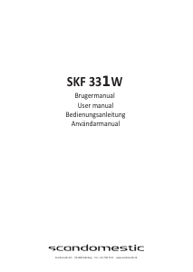 Bruksanvisning Scandomestic SKF 331 W Kyl-frys