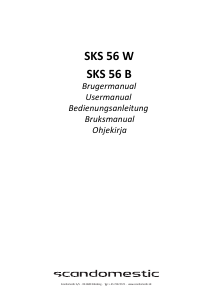 Brugsanvisning Scandomestic SKS 56 B Køleskab