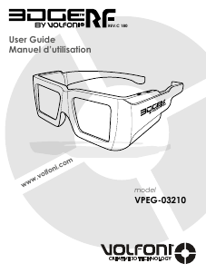 Mode d’emploi Volfoni VPEG-03210 3DGE Lunettes 3D