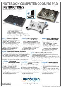 Manual Manhattan 703406 Laptop Cooling Stand