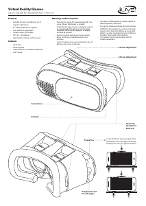 Handleiding iLive IVR37-1691-01 3D Bril