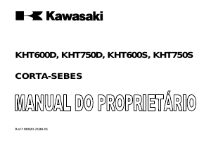 Manual Kawasaki KHT600S Corta-sebes