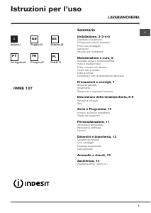 Manuale Indesit IWME 127 Lavatrice