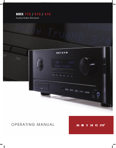 Manual Anthem MRX 510 Receiver