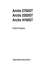 Manual AEG ARCTIS2700GT Freezer