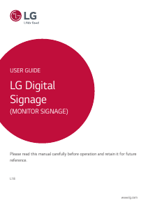 Handleiding LG 49SE3KE-B LED monitor