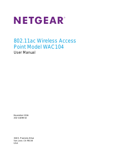 Manual Netgear WAC104 Access Point