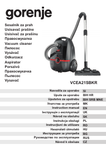 Manual Gorenje VCEA21SBKR Aspirator