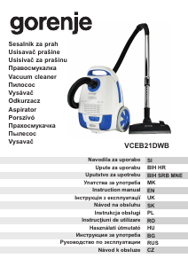 Manual Gorenje VCEB21DWB Vacuum Cleaner