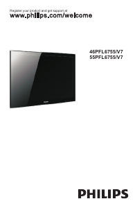 Manual Philips 55PFL6755 LED Television