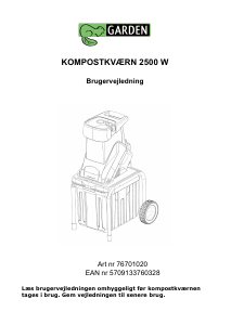 Brugsanvisning Garden 2500 W Kompostkværn