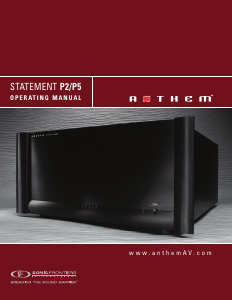Manual Anthem Statement P2 Amplifier