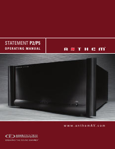 Manual Anthem Statement P5 Amplifier