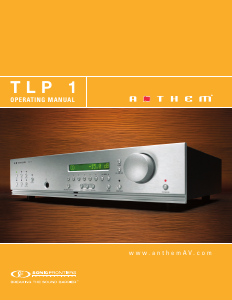 Manual Anthem TLP 1 Pre-amplifier