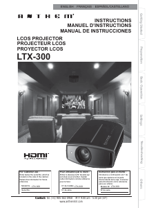 Manual de uso Anthem LTX 300 Proyector