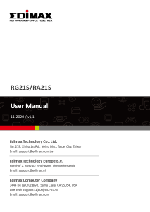 Handleiding Edimax RA21S Router