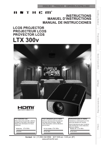 Manual Anthem LTX 300v Projector