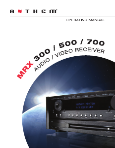 Manual Anthem MRX 700 Receiver