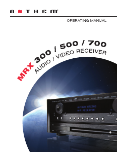 Manual Anthem MRX 300 Receiver