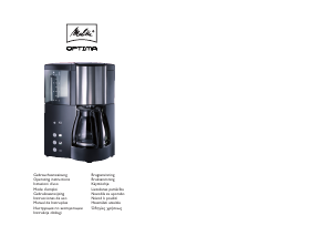 Bruksanvisning Melitta Optima Kaffemaskin