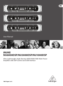 Manual Behringer NU3000DSP iNUKE Amplifier