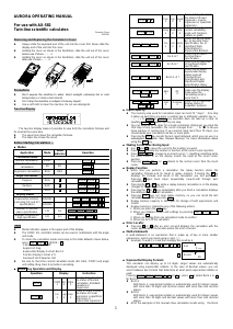 Manual Aurora AX-582BL Calculator