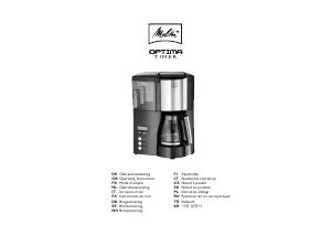 Manual Melitta Optima Timer Coffee Machine