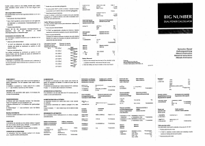 Manual Aurora DT303 Calculator