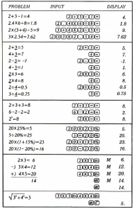 Manual Aurora HC106 Calculator