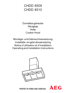 Manual AEG CHDD8510-M Cooker Hood