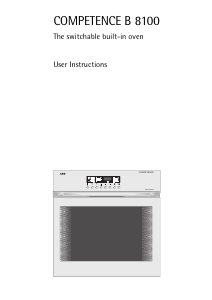 Manual AEG B8100-B Oven