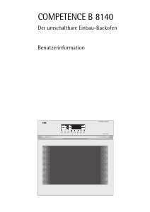 Bedienungsanleitung AEG B8140-B Backofen