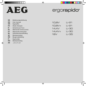 Mode d’emploi AEG AG3105 ErgoRapido Aspirateur