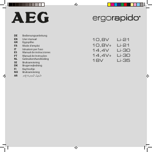 Käyttöohje AEG AG3211 ErgoRapido Pölynimuri