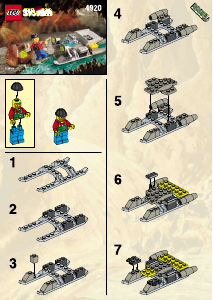 Manual de uso Lego set 4920 Rock Raiders Trineo de la minería