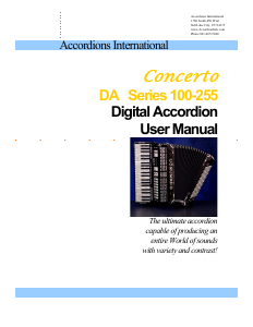 Manual Concerto DA-250 Accordion