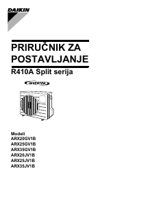 Priručnik Daikin ARX35GV1B Klimatizacijski uređaj