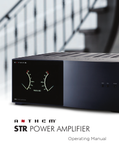 Manual Anthem STR Amplifier