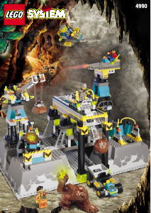 Manual de uso Lego set 4990 Rock Raiders Cuartel general