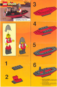 Bedienungsanleitung Lego set 1804 Royal Knights Crossbow Boat