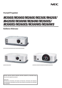 Kullanım kılavuzu NEC M260XS Projektör