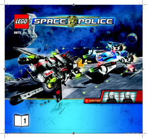 Manual Lego set 5973 Space Police Hyperspeed pursuit