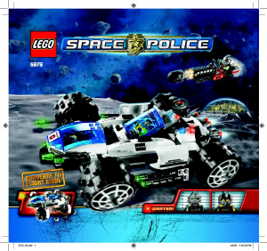 Handleiding Lego set 5979 Space Police Bevieligd transport