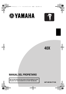 Manual de uso Yamaha 40X (2018) Motor fuera de borda
