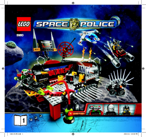 Manual de uso Lego set 5980 Space Police Parada en boxes del hombre Calamar